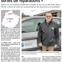 Article Rh rparations au quotidien Le Maine Libre Arnage